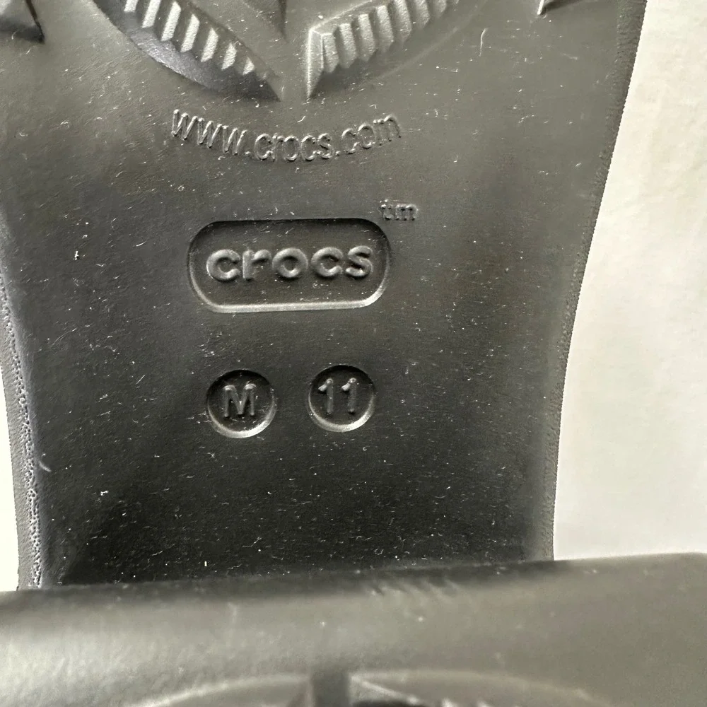 Crocs Siren Studded Platform‎ Clog Mule Black Mens Size 11 Goth Bratz